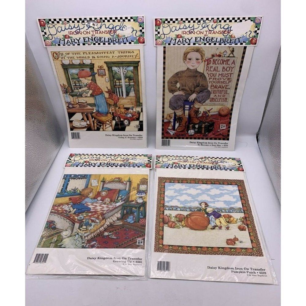 4 Vintage Mary Engelbreit Iron On Transfer NOS